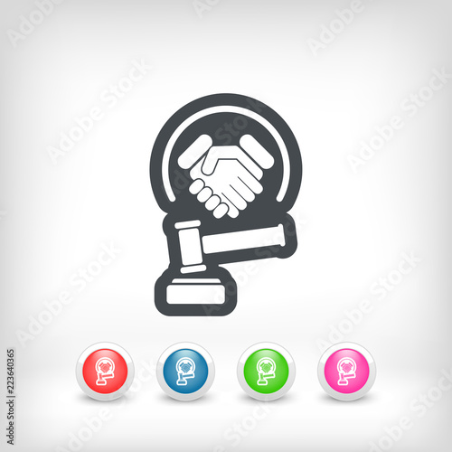 Winning judgment icon