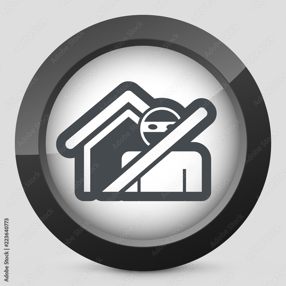 Thief security icon Thief security icon