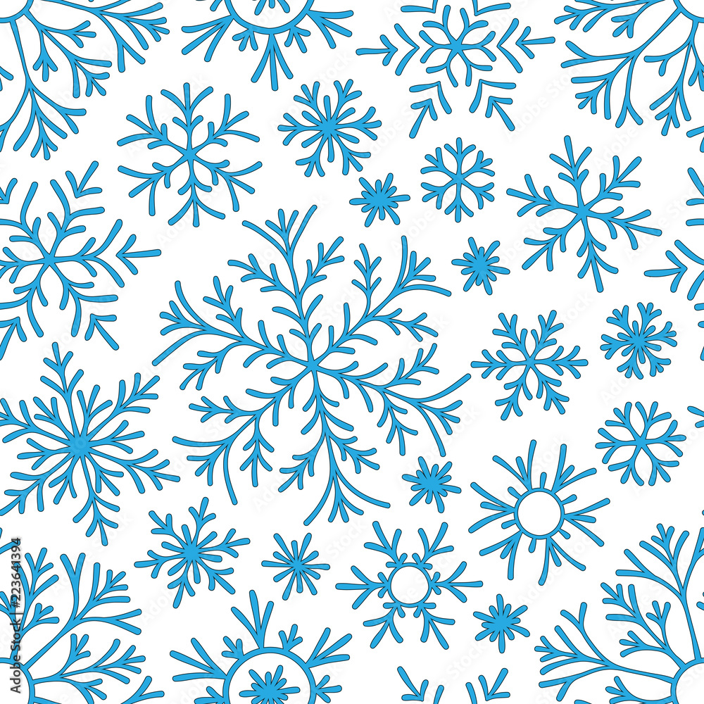 Christmas seamless doodle pattern Christmas seamless doodle pattern
