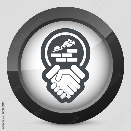 Construction agreement icon