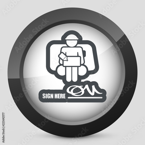 Delivery document sign