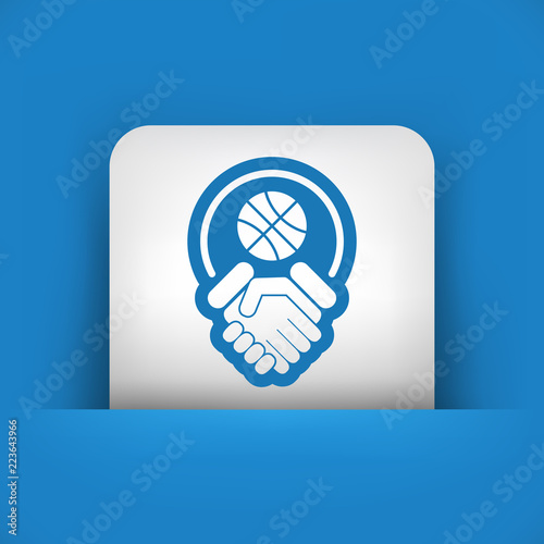 Basketball fairplay icon