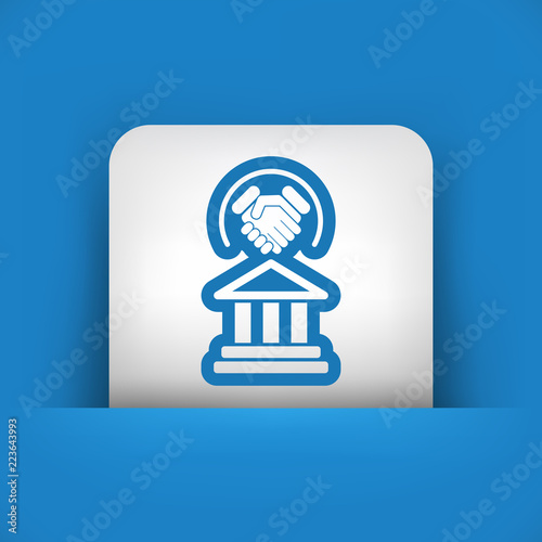 Legal agreement icon