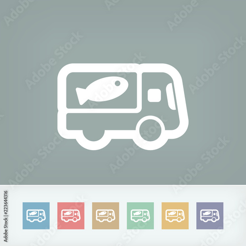 Fish van icon