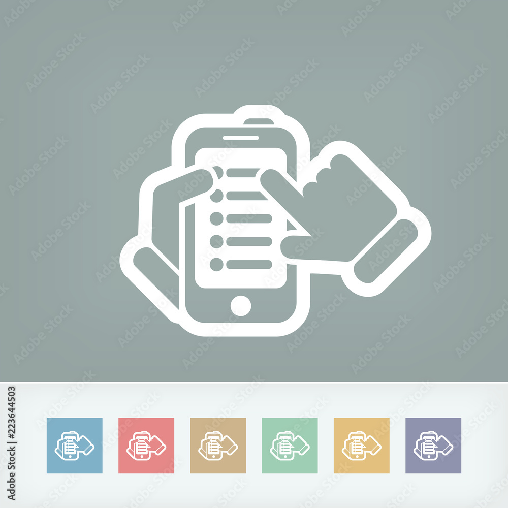 Smartphone list icon Smartphone list icon