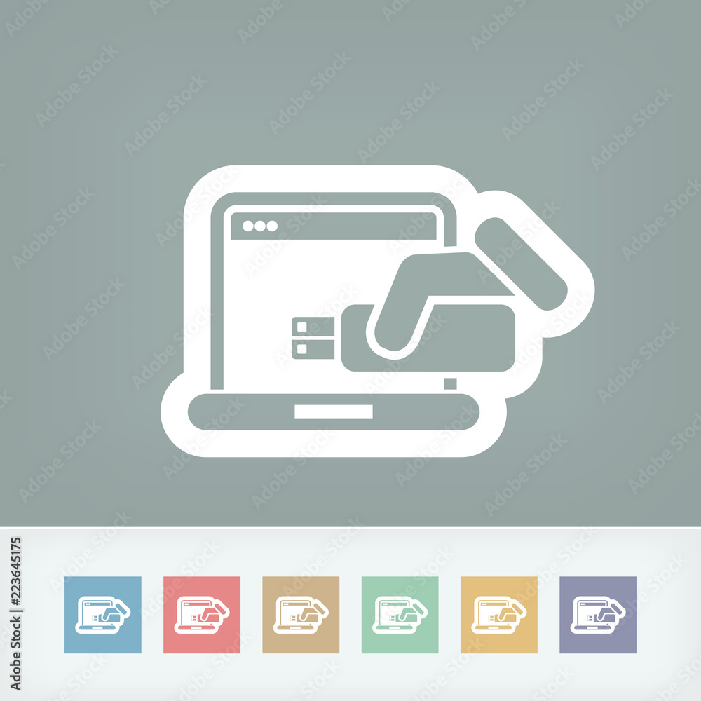 Usb computer icon Usb computer icon