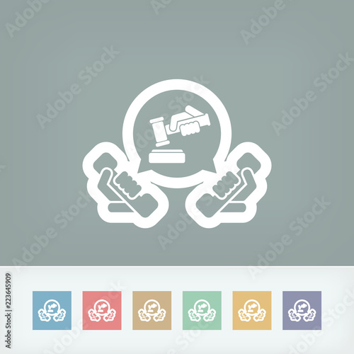 Legal assistance icon