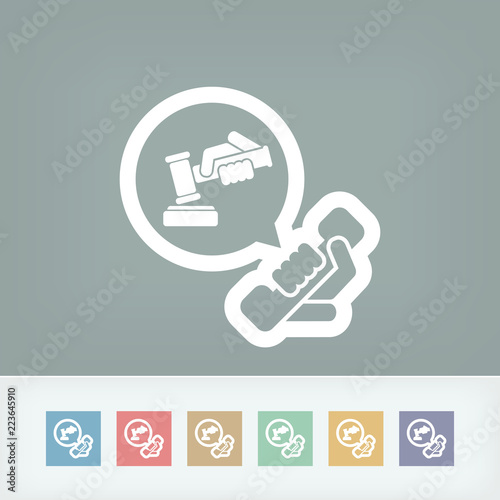 Legal assistance icon