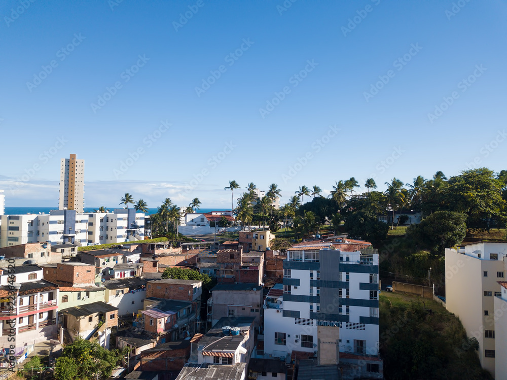 Obraz premium Top view of metropolitan city