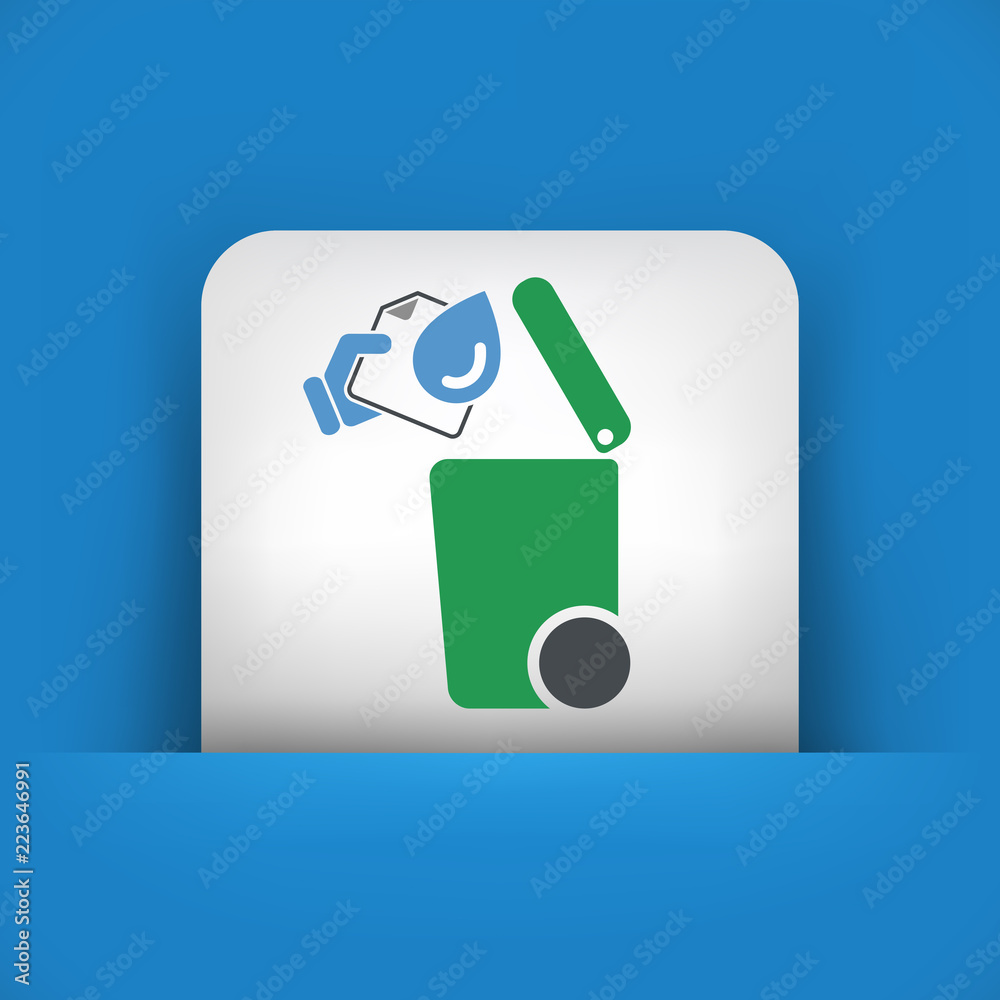 Fototapeta premium Separate waste collection icon
