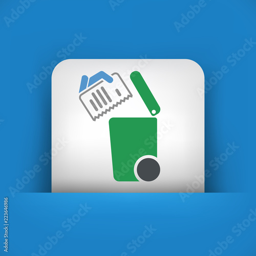 Separate waste collection icon