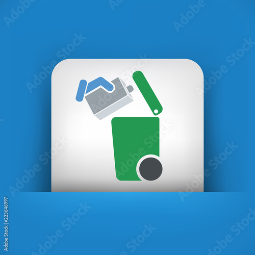 Separate waste collection icon