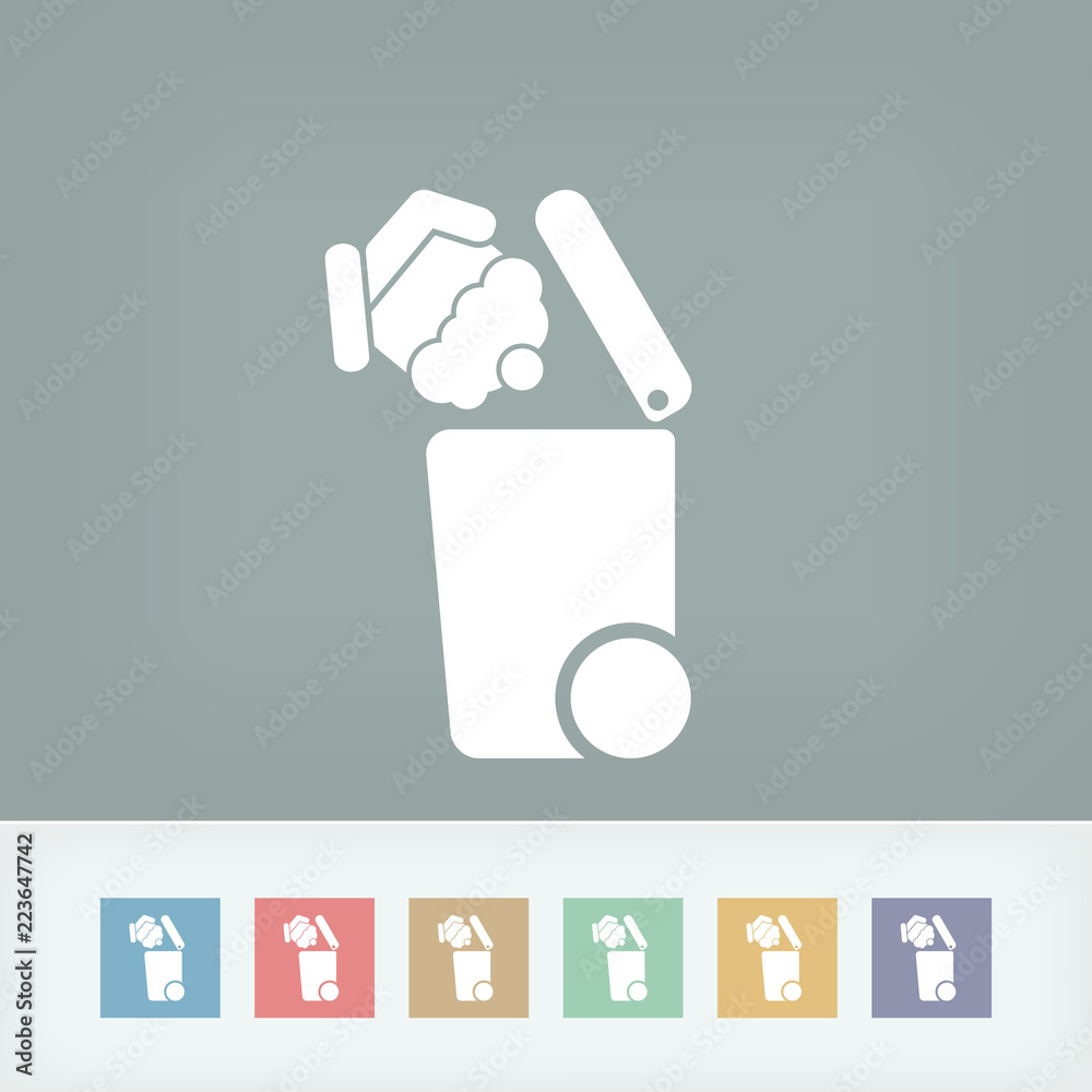 Fototapeta premium Separate waste collection icon