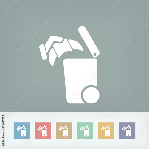 Separate waste collection icon