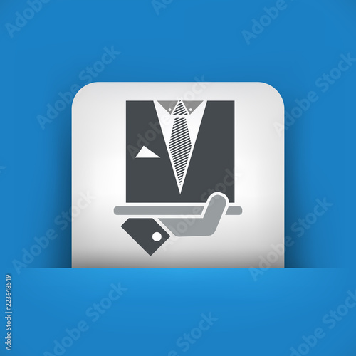 Fashion man dress icon