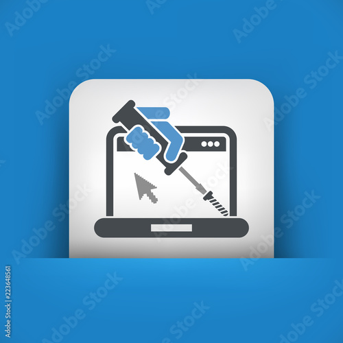 Computer assistance icon