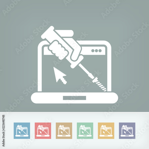 Computer assistance icon