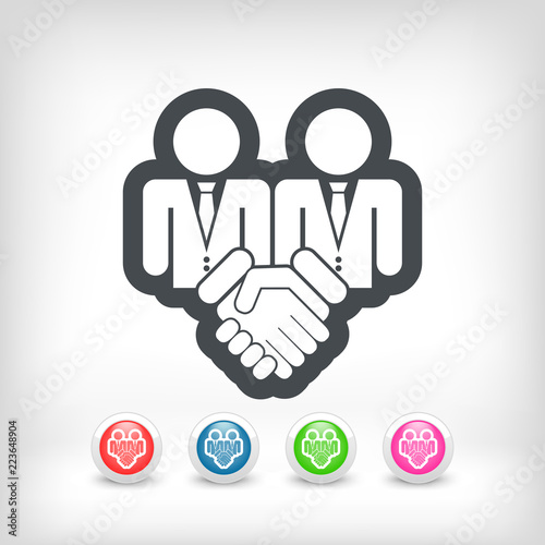 Corporate agreement icon
