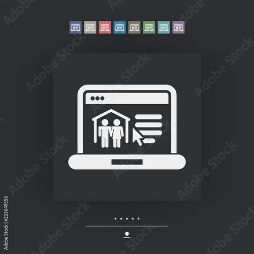 Real estate website icon