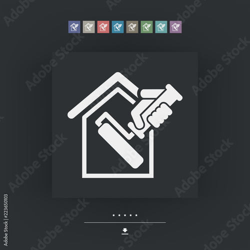 Painter roll icon