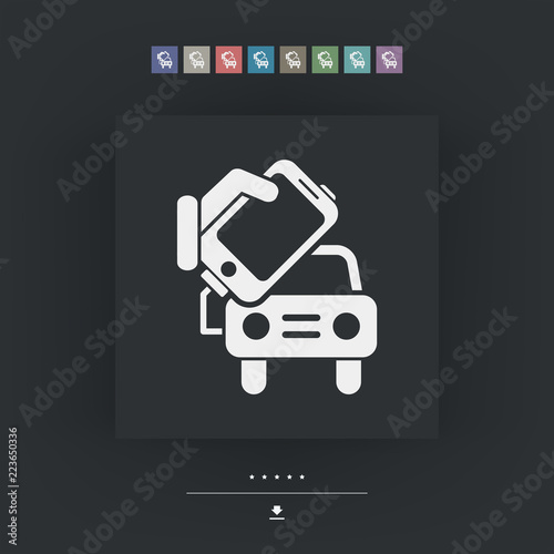 Connection of smartphone to car
