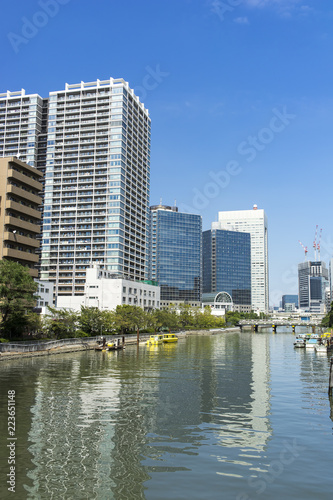 view of canal side shibaura tokyo