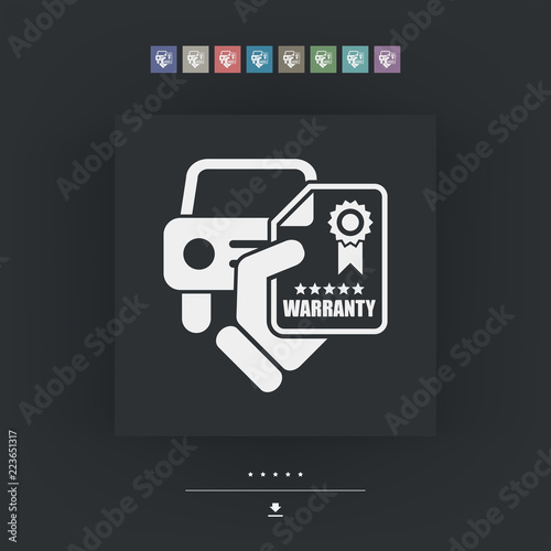Car warranty icon