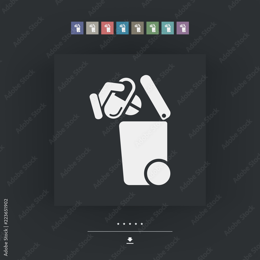 Separate waste collection icon Separate waste collection icon