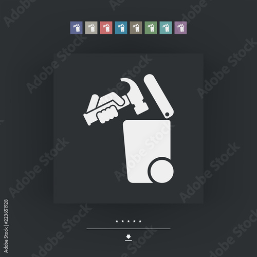 Separate waste collection icon