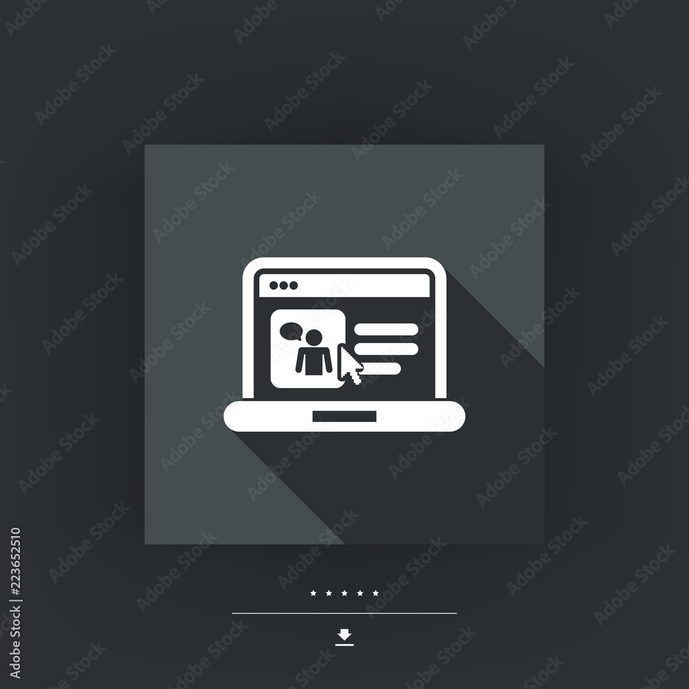 Chat social web icon Chat social web icon