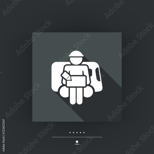 Bellboy concept icon