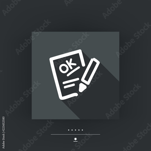 Positive evaluation icon