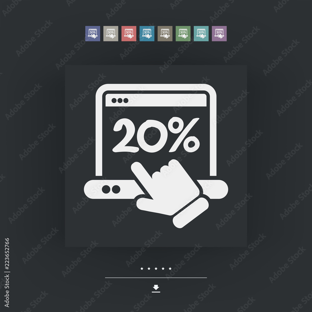 Discount label icon