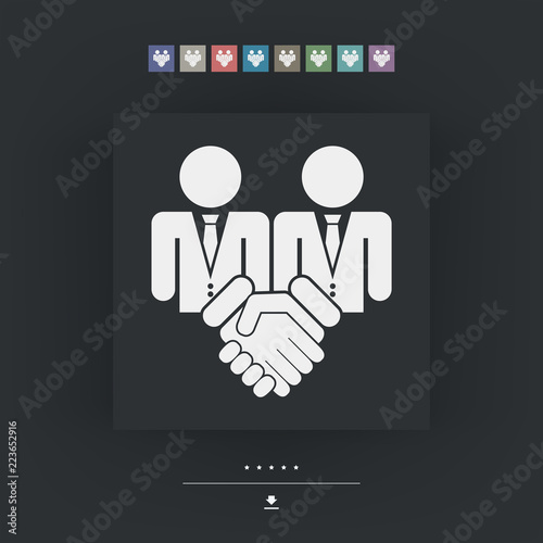 Corporate agreement icon