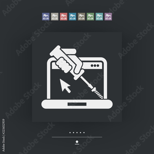 Computer assistance icon