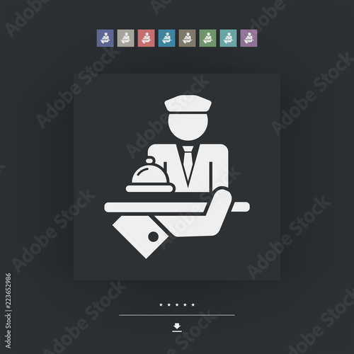 Hotel icon. Porter.