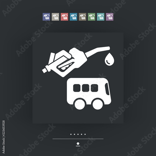 Bus fuel icon