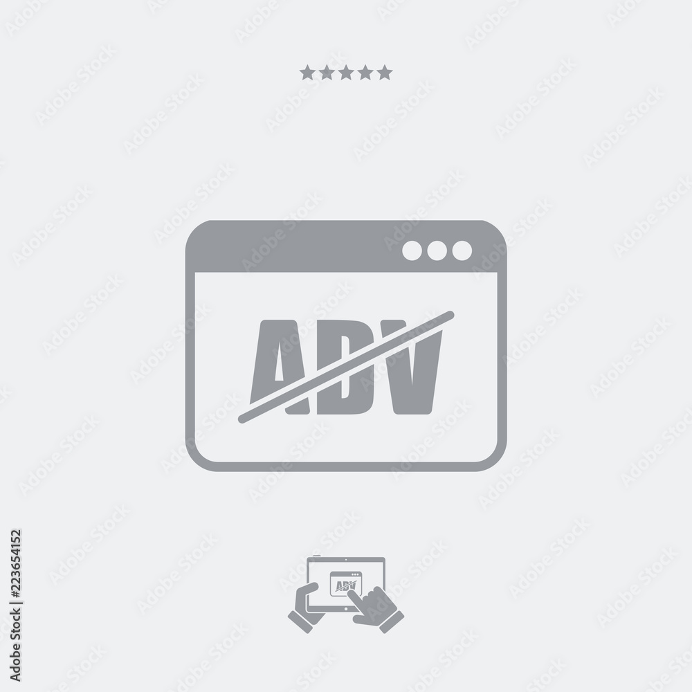 Block ADV concept icon Block ADV concept icon