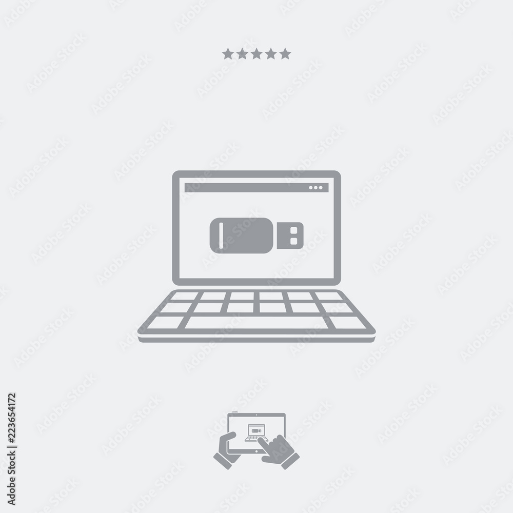 Usb memory flat icon Usb memory flat icon