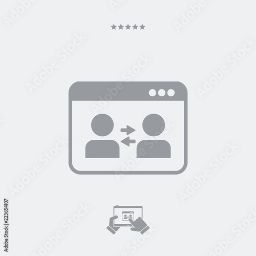 Users communication icon