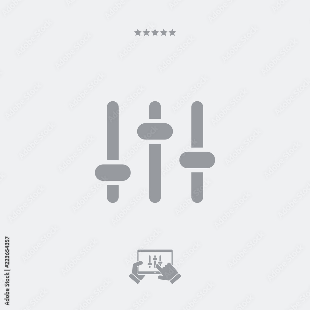 Audio levels control icon Audio levels control icon