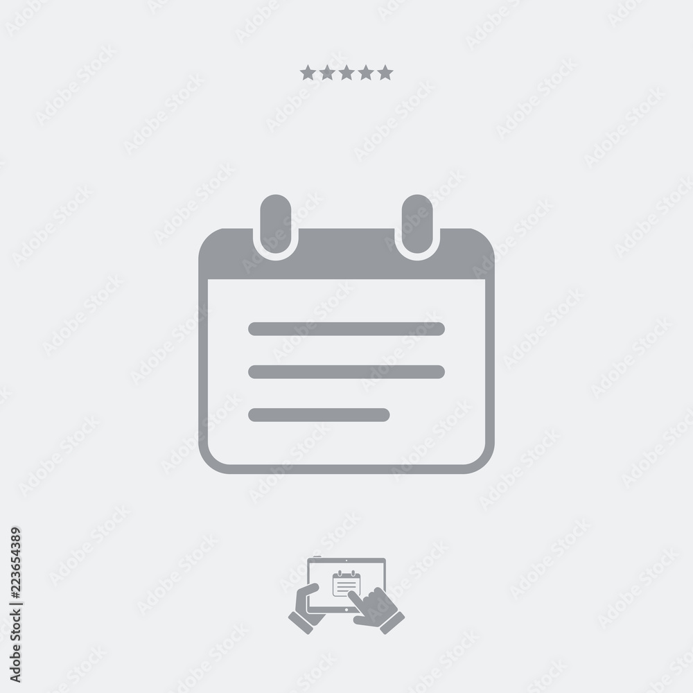 Notepad single vector icon Notepad single vector icon