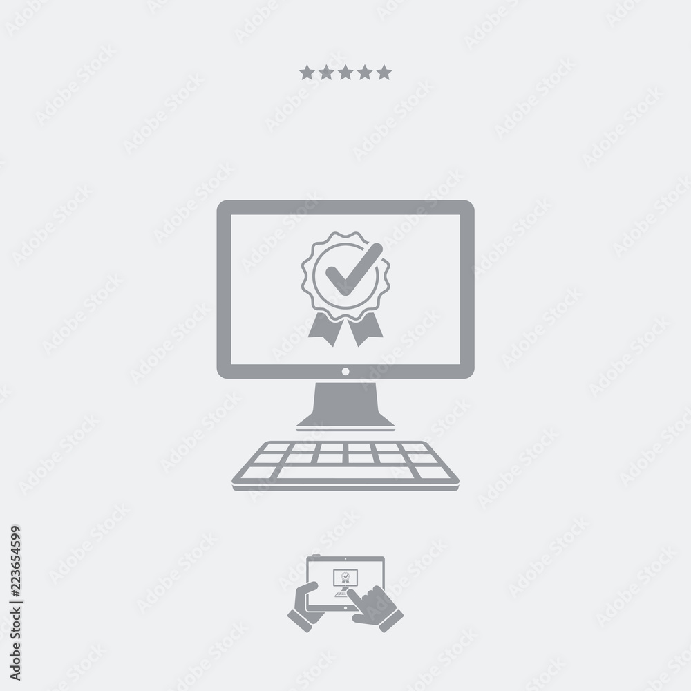 Best application flat icon Best application flat icon