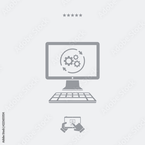 Refresh setting flat icon