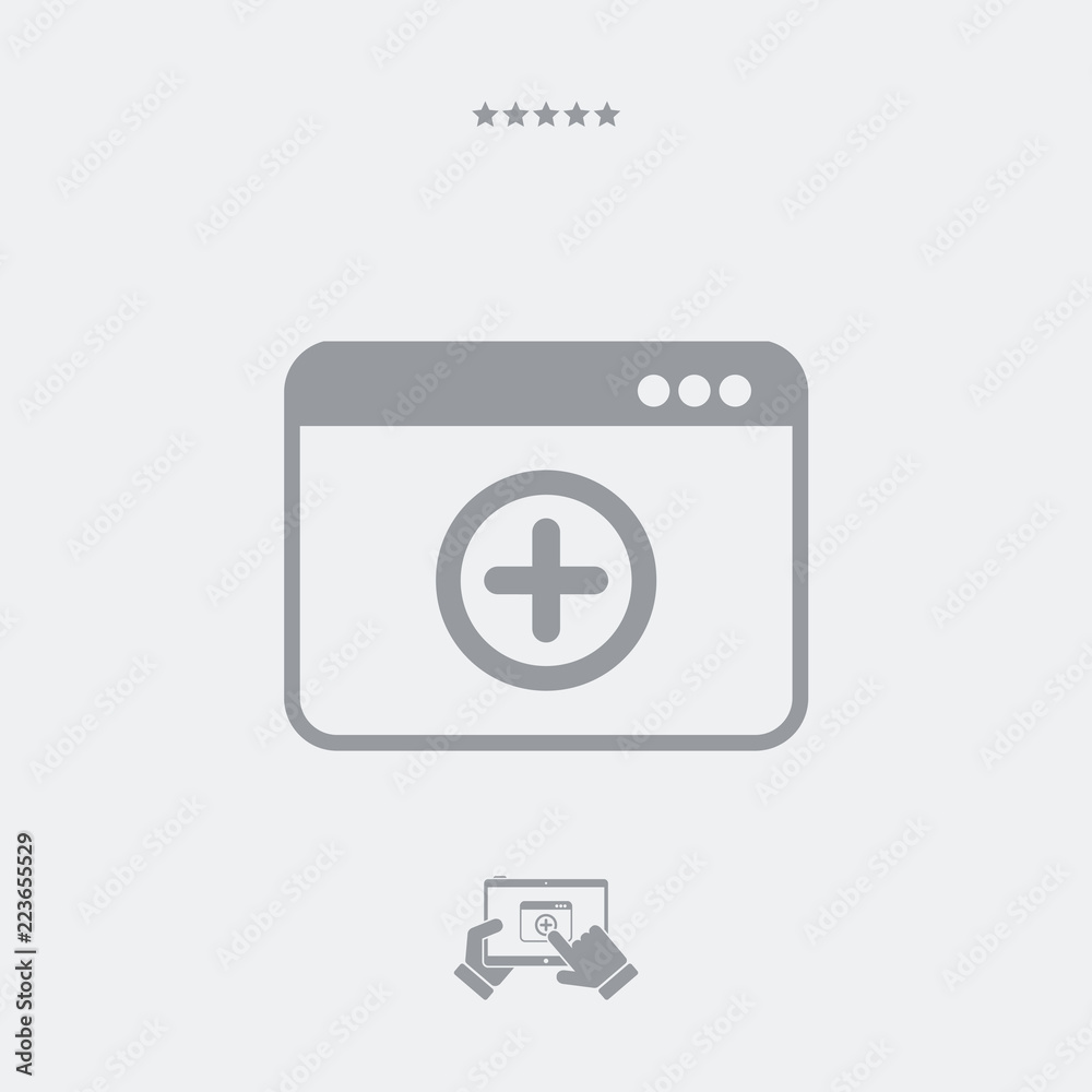 Add new panel - Web icon Add new panel - Web icon