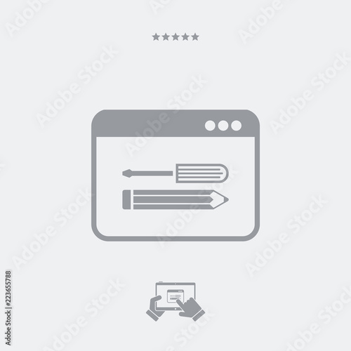 Custom assistance services icon