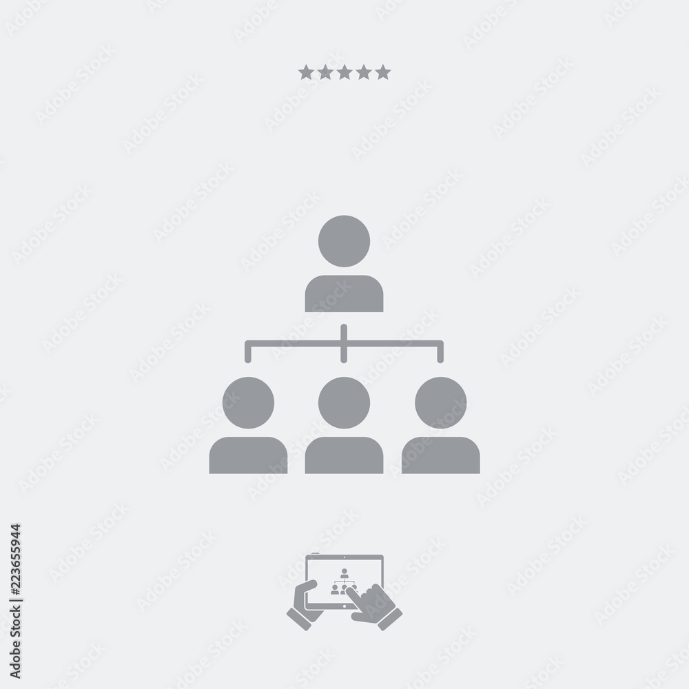 Team network - Minimal vector icon Team network - Minimal vector icon