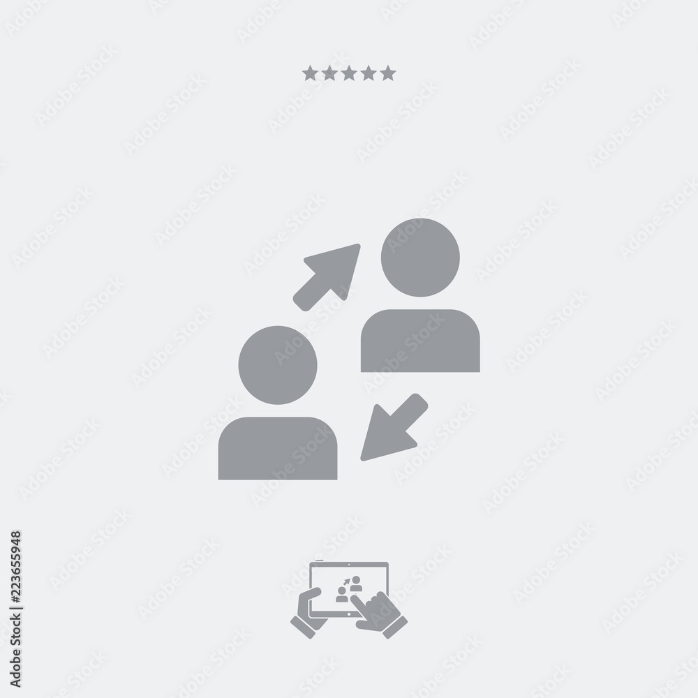 People connect - Minimal vector icon People connect - Minimal vector icon