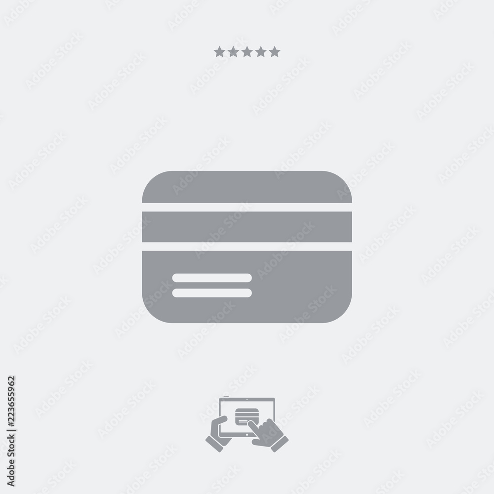 Credit card - Minimal vector icon Credit card - Minimal vector icon