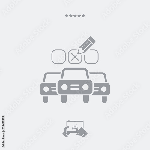 Automotive options - Minimal vector icon